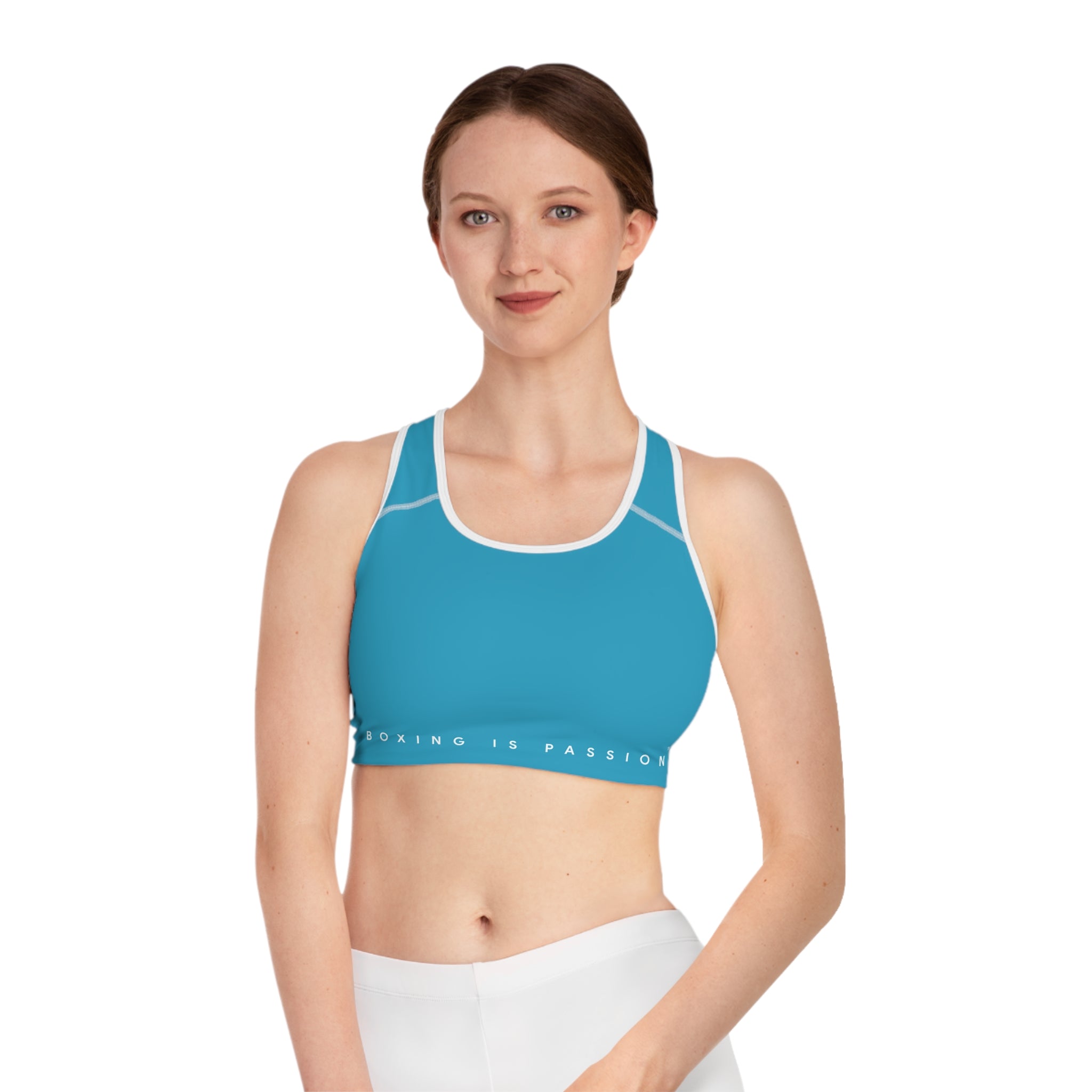 Boxing is Passion™ Turquoise Sports Bra