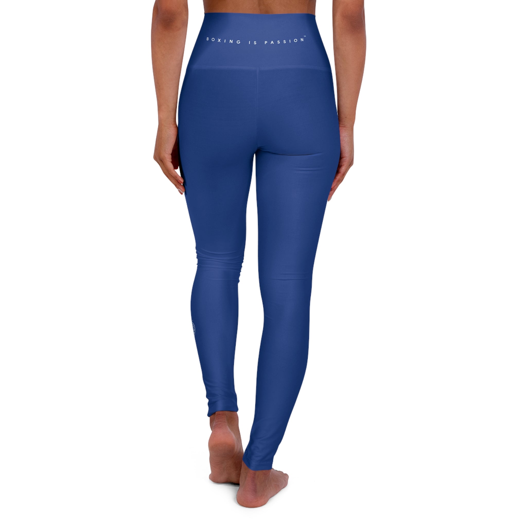 Boxing is Passion™ Dark Blue High Waisted Yoga Leggings