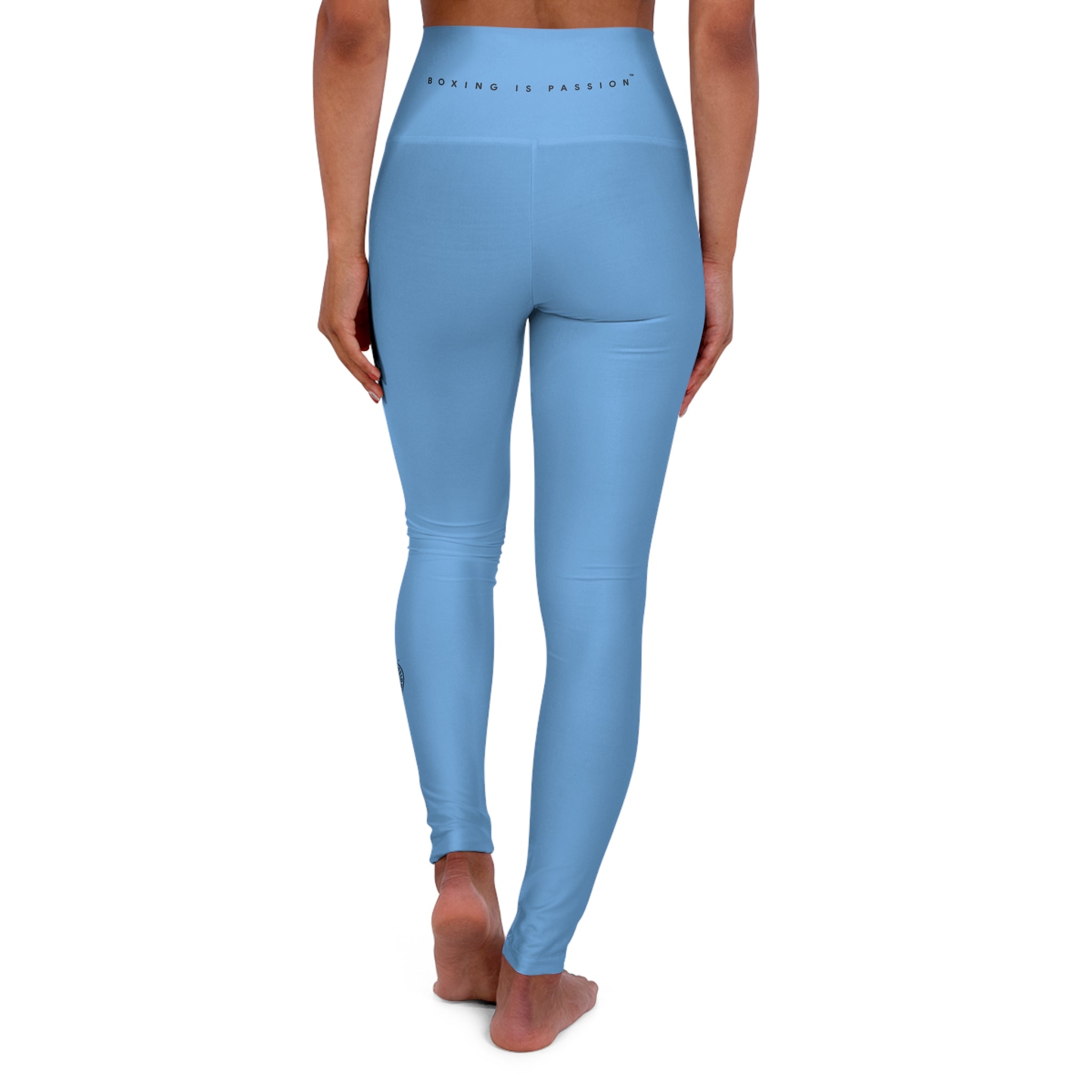 Boxing is Passion™ Light Blue High Waisted Yoga Leggings