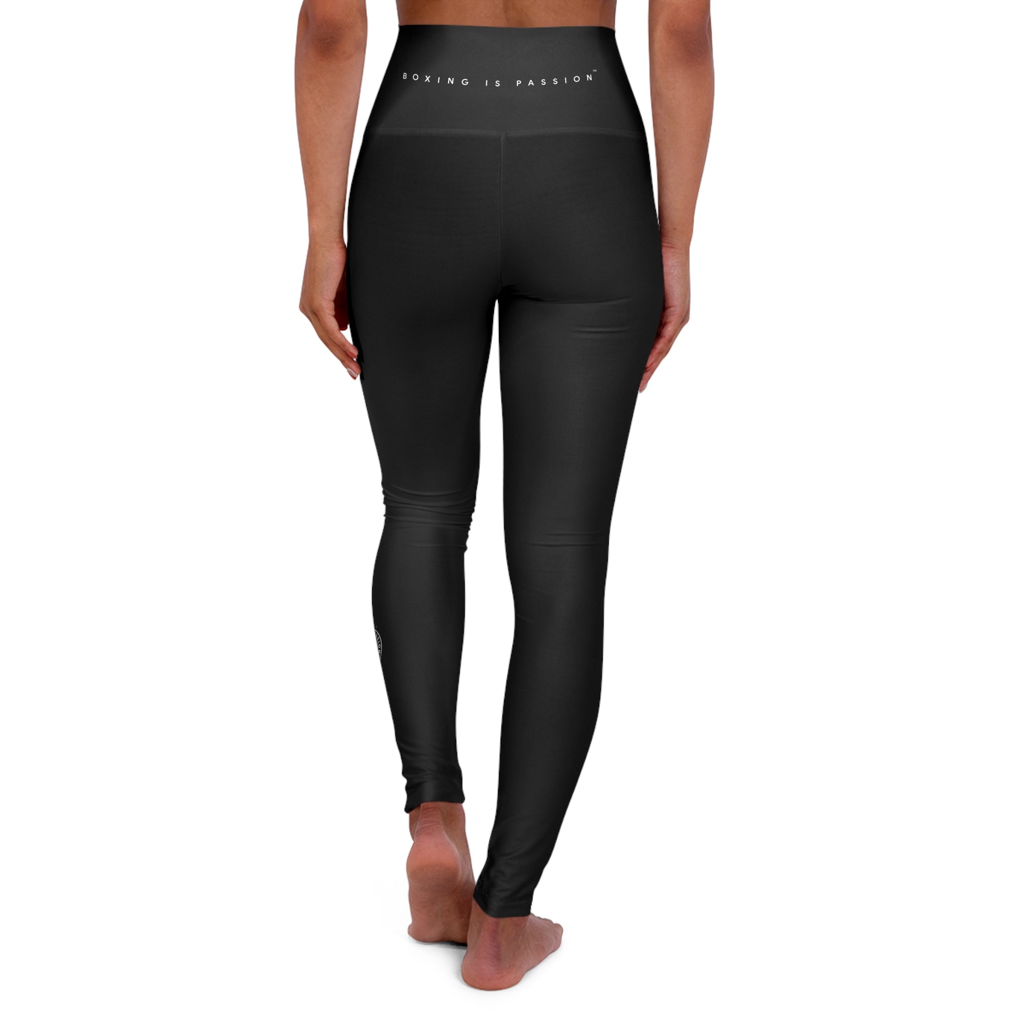 Boxing is Passion™ Black High Waisted Yoga Leggings