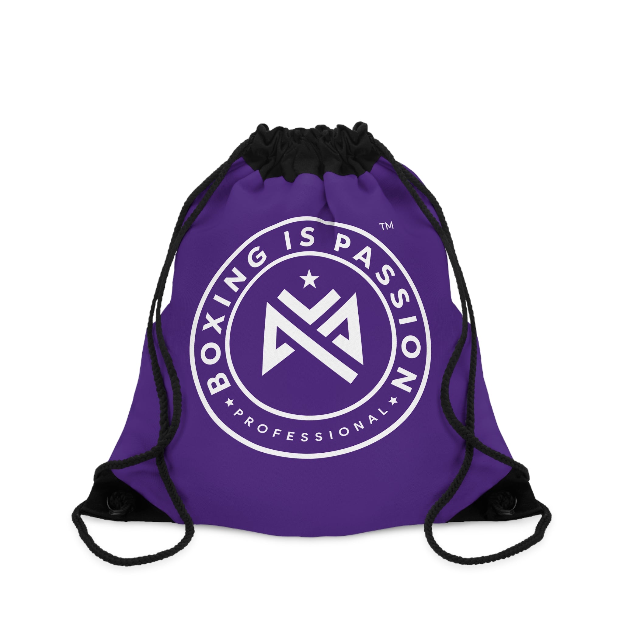 Boxing is Passion™ Purple Drawstring Bag