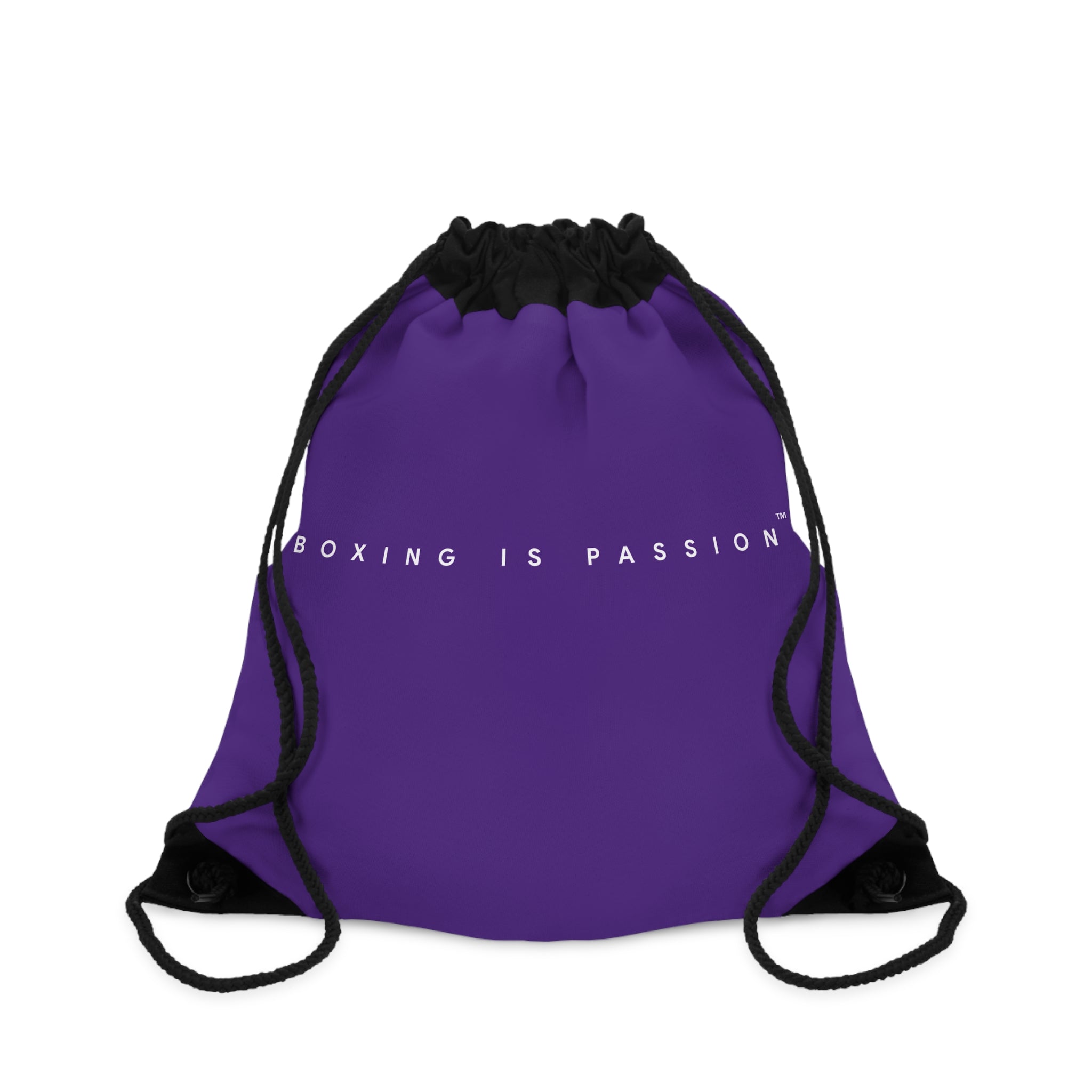 Boxing is Passion™ Purple Drawstring Bag (minimalistic)